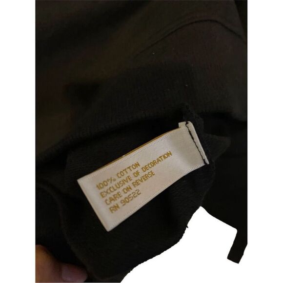 Women's Black Crew Neck Long‎ Sleeve  Sweatshirt M - Picture 11 of 13